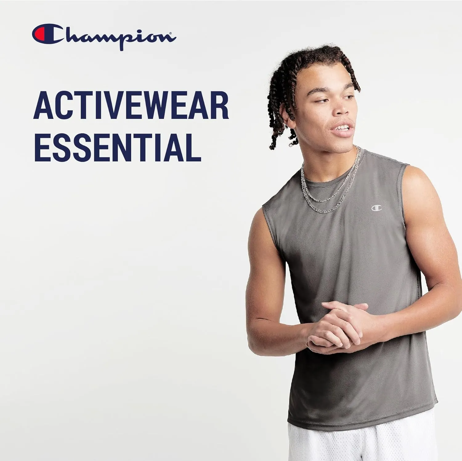 Champion Big and Tall Sleeveless Shirt for Men ?C 2 Pack Performance Muscle Shirt