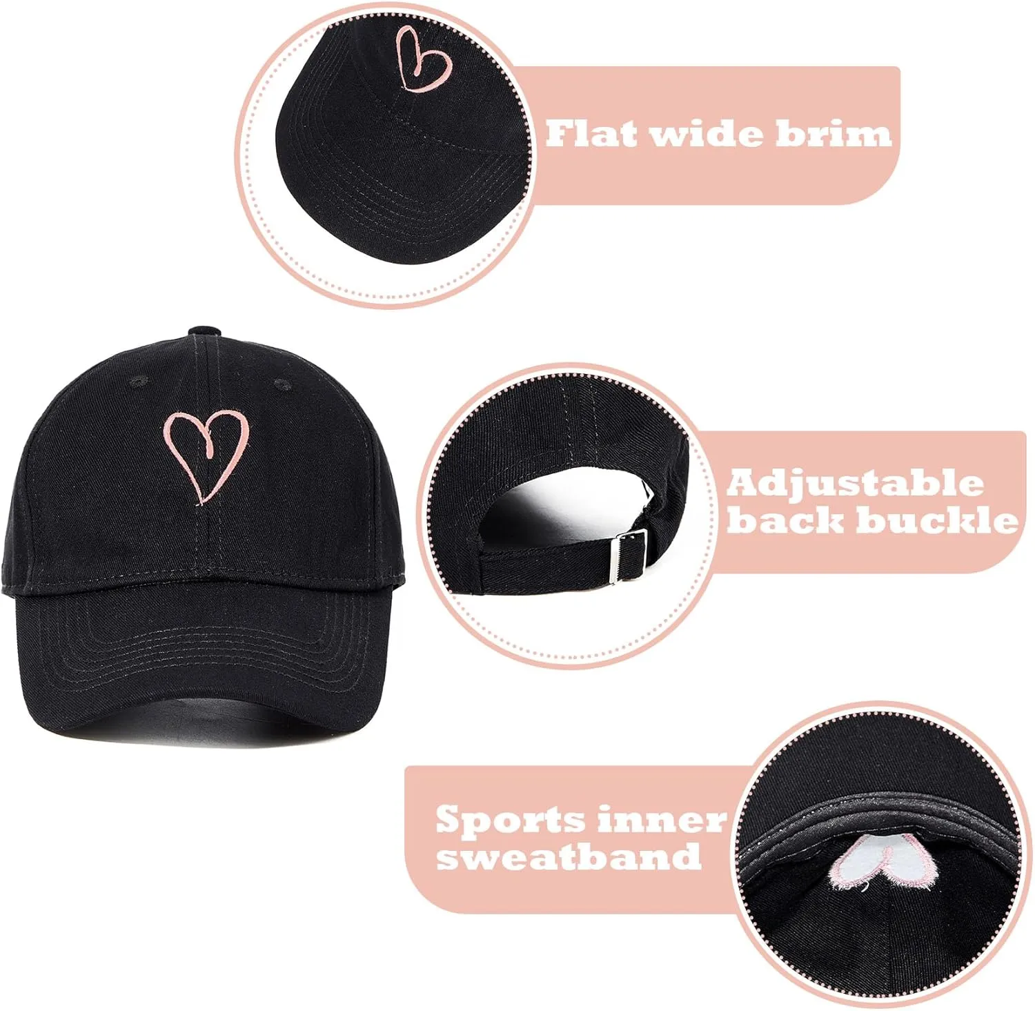 Durio Womens Baseball Caps Cute Baseball Hat Summer Sun Visor Hats Baseball Cap Men Adjustable Baseball Hats for Women