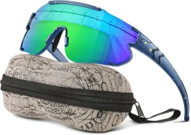 Kids Baseball Polarized Sunglasses: Sports Sunglasses for Boys Girls 3-12 Youth Sun Glasses for Cycling Running