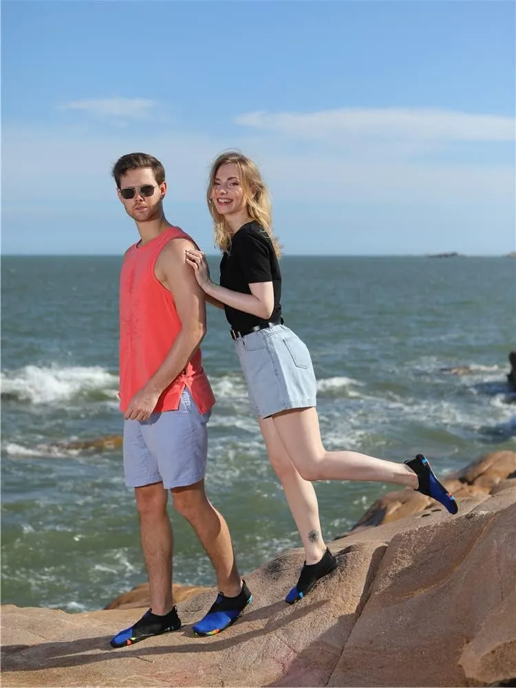 Vsufim Quick-Dry Water Sports Barefoot Shoes Aqua Socks for Swim Beach Pool Surf Yoga for Women Men
