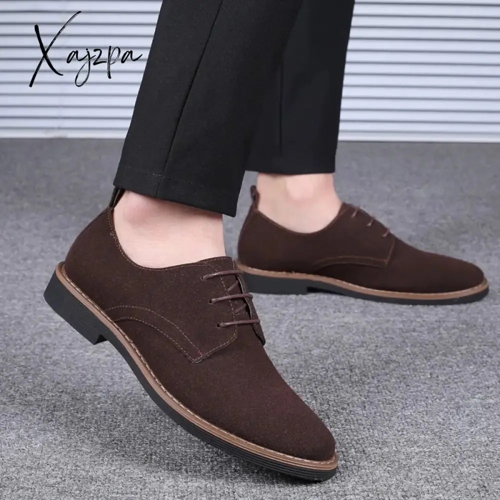 Xajzpa - Men Dress Shoes Fashion Men Oxford Leather Shoes Comfortable Formal Shoes For Men Leather Sneakers Male Flat Footwear