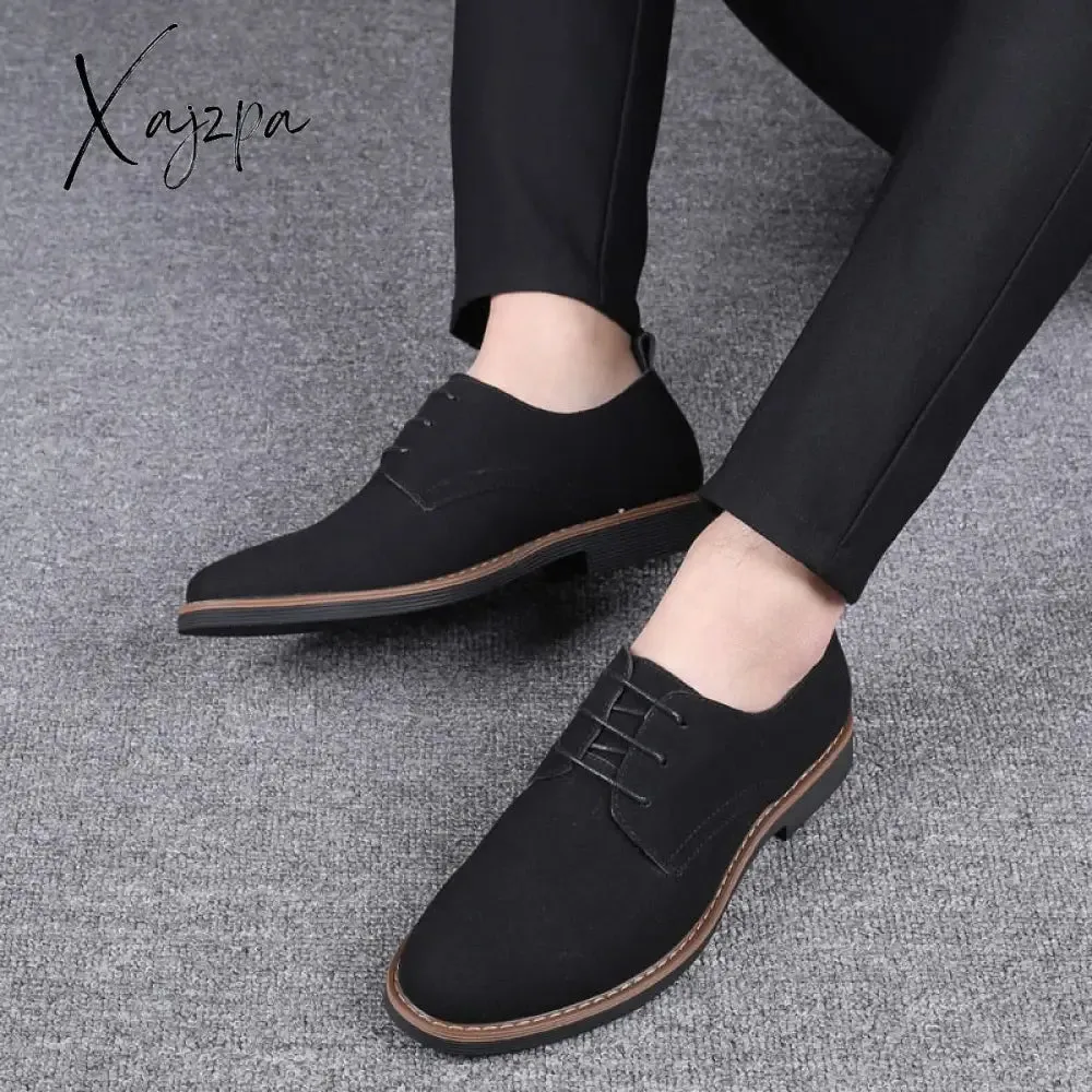 Xajzpa - Men Dress Shoes Fashion Men Oxford Leather Shoes Comfortable Formal Shoes For Men Leather Sneakers Male Flat Footwear