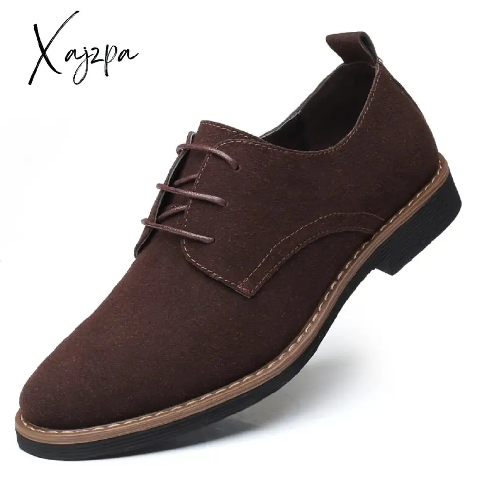 Xajzpa - Men Dress Shoes Fashion Men Oxford Leather Shoes Comfortable Formal Shoes For Men Leather Sneakers Male Flat Footwear